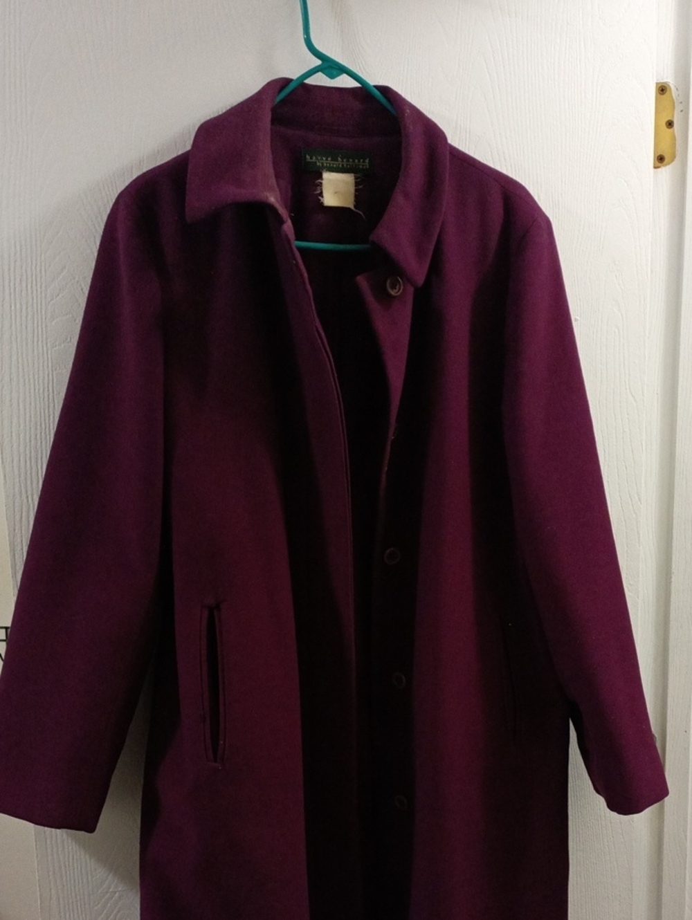 Harve Bernars Women's Plum Wool-Blend Pea Coat